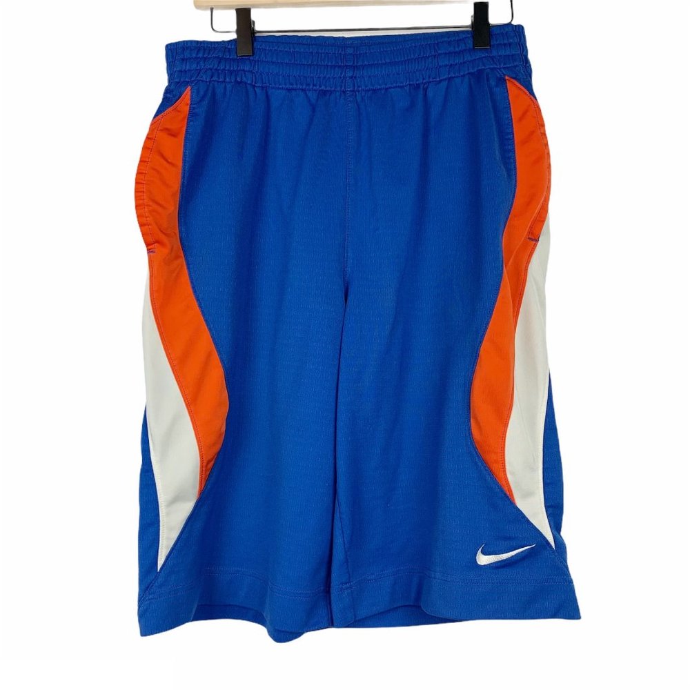 Nike Vintage Y2K Blue Orange Basketball Shorts
